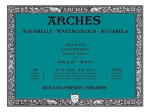 Arches Watercolor Cold Press Block 9"x12"- (10 Sheets, 300lb)..