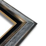 Econo Frame Tuscan Stained Walnut Grey with Black Velvet Liner - 20" x 30"