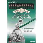 General's Kimberly Graphite Drawing Pencil Assorted Set-12ct
