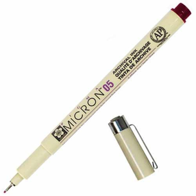 Sakura Pigma Micron Pen - Burgundy, 05