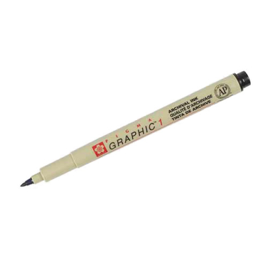 Sakura Pigma Graphic Pen - Black, 1