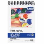 Bee Inspired Artist Jumbo Drawing Pad 9"x12" 150 sheets Top Spiral Bound BEE-90086T-912