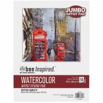 Bee Inspired Artist Jumbo Watercolor Pad 9"x12" 140lbs 50 sheets Top Tape Bound