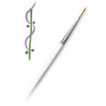Royal Langnickel Royal Gold Brush for Acrylic & Watercolor -Monogram Liner- #20/0