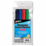 Permanent Extra Fine Tip Marker- Assorted (4ct)