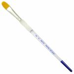 Royal Langnickel Soft-Grip Gold Taklon Brush - Short Handle, Filbert #12