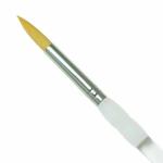 Royal Langnickel Soft-Grip Gold Taklon Brush - Short Handle, Round #16