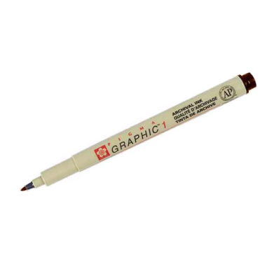 Sakura Pigma Graphic Pen - Sepia, 1