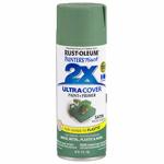 2x Ultra Cover 12oz Satin Spray- Moss Green