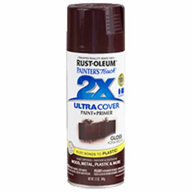 2x Ultra Cover 12oz Gloss Spray- Kona Brown