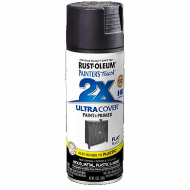 2x Ultra Cover 12oz Flat Spray- Black