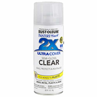 2x Ultra Cover 12oz Semi-Gloss Spray- Clear
