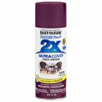 2x Ultra Cover 12oz Satin Spray- Aubergine