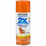 2x Ultra Cover 12oz Satin Spray- Rustic Orange
