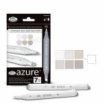 Royal Langnickel Azure Dual-Tip Alcohol Marker Set - 7pc Warm Gray