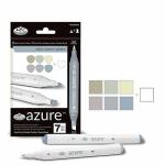 Royal Langnickel Azure Dual-Tip Alcohol Marker Set - 7pc Stone