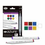 Royal Langnickel Azure Dual-Tip Alcohol Marker Set - 7pc Opulent