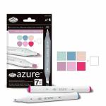 Royal Langnickel Azure Dual-Tip Alcohol Marker Set - 7pc Dusk