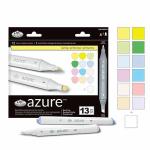 Royal Langnickel Azure Dual-Tip Alcohol Marker Set - 13pc Spring