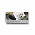 Winsor & Newton Cotman Watercolor Pocket Set- Metallic Travel Brush & 8 Half Pans