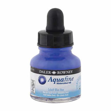 Daler-Rowney Aquafine Watercolor 1oz Ink- Cobalt Blue
