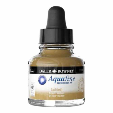 Daler-Rowney Aquafine Watercolor 1oz Ink- Gold (IMIT)