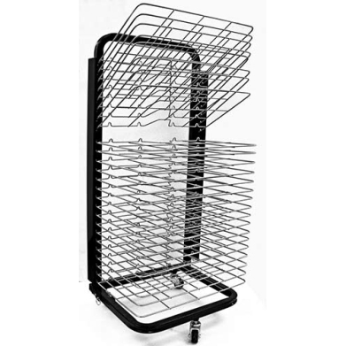 Inovart Mobile Floor Rack With Flip Shelves  INO8453