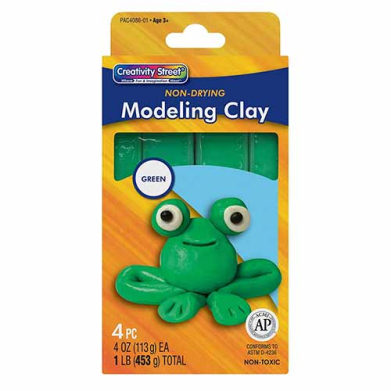 Pacon Modeling Clay- Green - 4oz/4ct -1lb