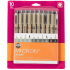 Sakura Pigma Micron Brush Pens -Grays and Blacks (10pk) 50166
