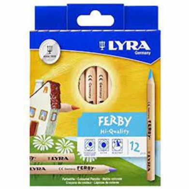 Lyra Ferby Triangular Colored Pencils 6.5mm- 12ct  L3611120