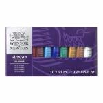 Winsor & Newton Artisan Water Mixable Oil Colour Paint Set - (10x21ml) Assorted Colors