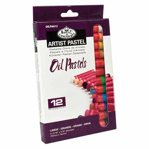 Large Oil Pastels Assorted Colors 12pc Quality Art, Inc. School and Fine Art Supplies