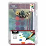 Essentials Mini Clearview Watercolor Pan Art Set 18pc  RSET-ART3408