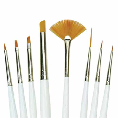 Royal Gold Golden Taklon Mini Brush Set - 8pc