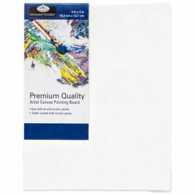 Royal Langnickel Essentials Premium Canvas Board- 4"x5"
