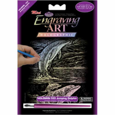 Holographic Mini Engraving Art Kit- Jumping Dolphins