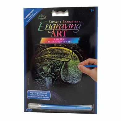 Rainbow Mini Engraving Art Kit- Jungle Toucan