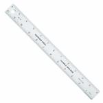 Westcott Stainless Steel Zero Center Ruler- 12"