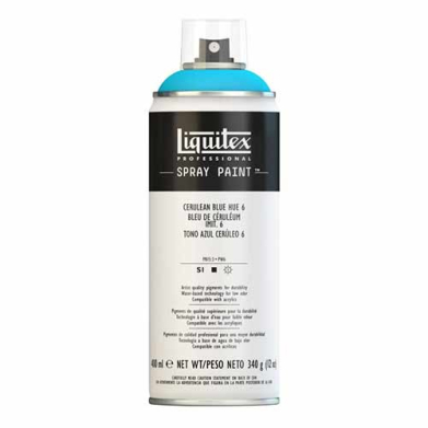 Liquitex Professional Spray Paint - (13.53oz/400ml) Cerulean Blue Hue 6