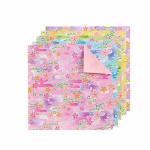 Yasutomo Origami Paper 5 7/8" -  (25 Sheets 5 dual side colors) Cherry Blossom