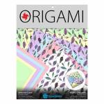 Yasutomo Watercolor Origami Paper 5 7/8" - (24 Sheets, 6 designs) Watercolor Leaves