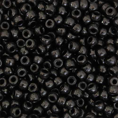 Pony Beads 6mmx9mm- Black (1000ct)