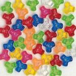 Tri Multi Translucent Beads- 1000ct