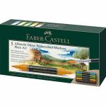 Faber Castell Albrecht Durer Artist Watercolor Markers Wallet- Plein Air (5ct)  FC160309