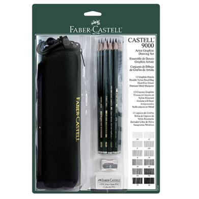 Faber Castell 9000 Graphite Pencil Artist Drawing Set  15pc    FC800028