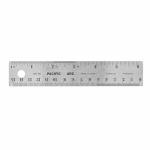 Pacific Arc 6" Stainless Steel Non-Skid Ruler  PAM-06