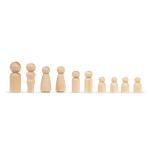 Hygloss Wood People Shapes- 10ct (Asst)