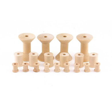 Hygloss Wood Spools- 19ct (Asst)
