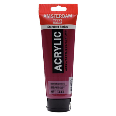 Royal Talens Amsterdam Acrylic Paint - (250ml) Permanent Red Violet