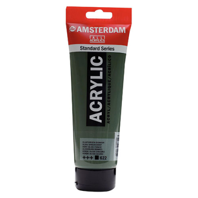 Royal Talens Amsterdam Acrylic Paint - (250ml) Olive Green Deep